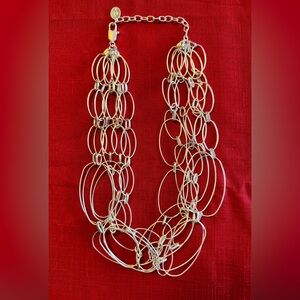 Marla Wynne silver sphere necklace